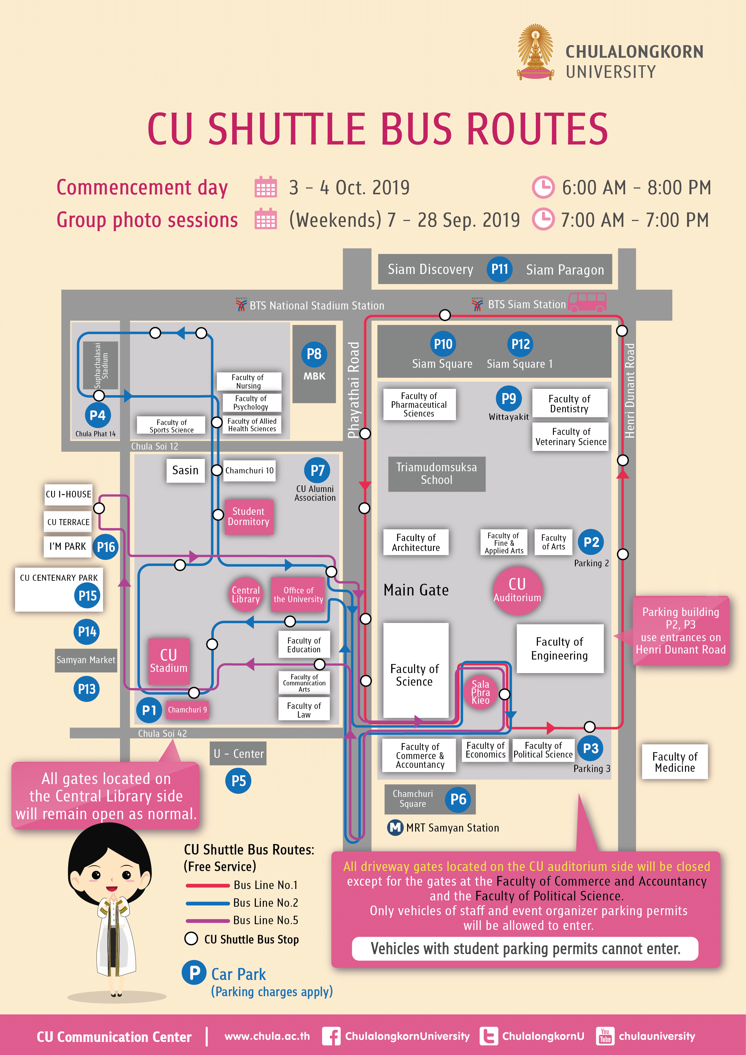 Traffic Management and Tips for the CU Commencement and Group Photo Session Days