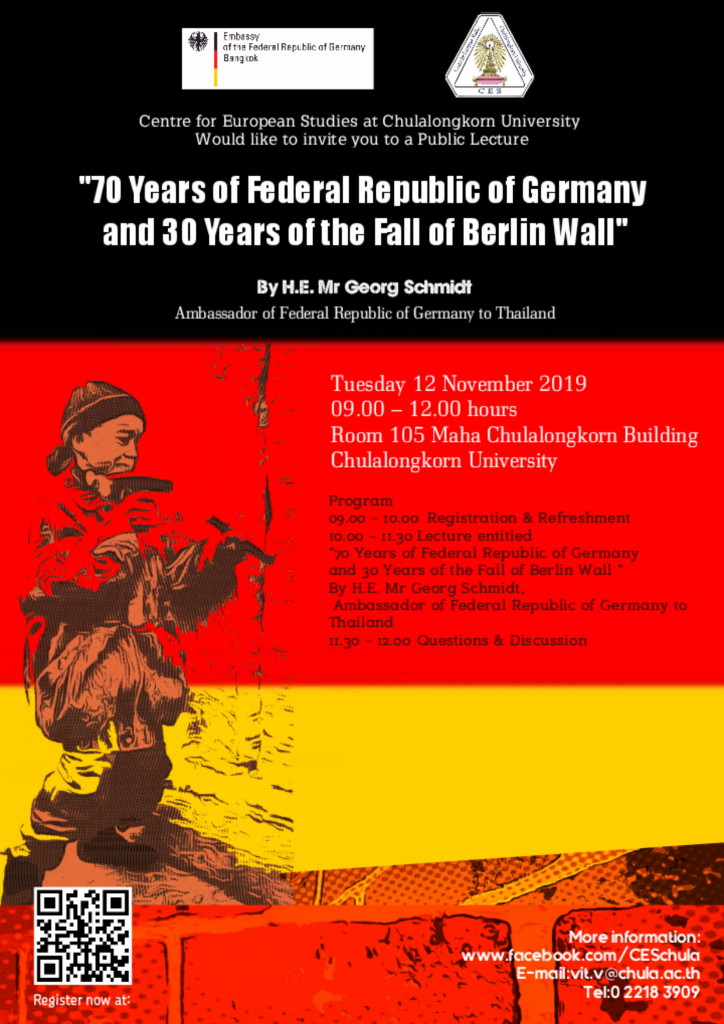 70 Years of Federal Republic of Germany and 30 Years of the Fall of Berlin Wall