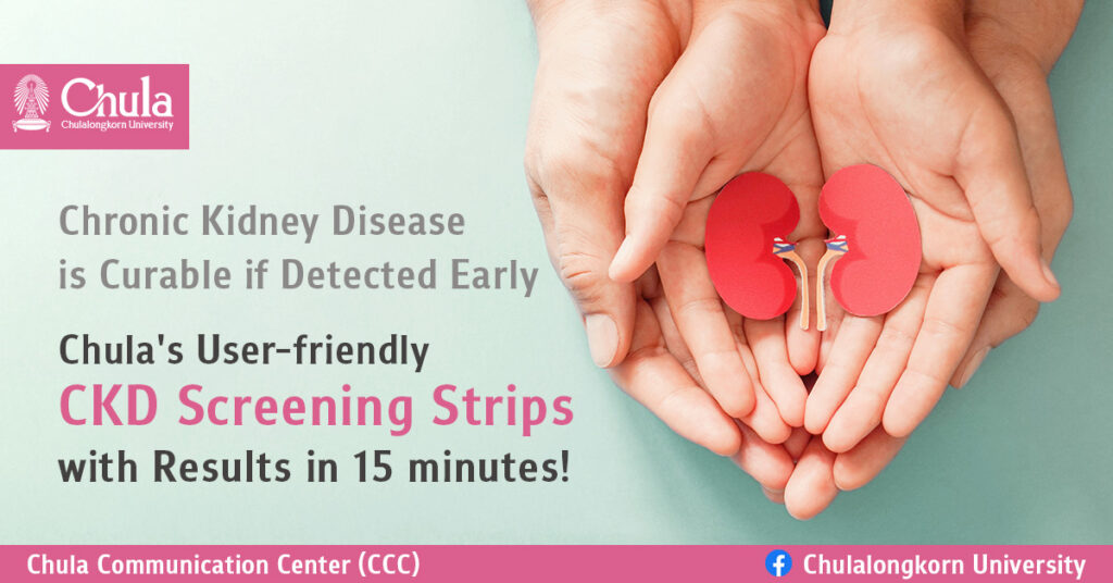 Chronic Kidney Disease is Curable if Detected Early - Chula's User-friendly CKD Screening Strips with Results in 15 minutes!