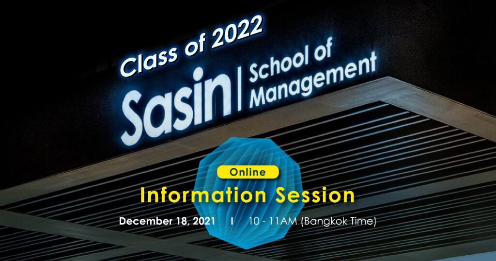 Sasin Online Information Session – December 18, 2021