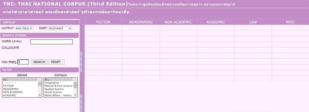 Thai National Corpus