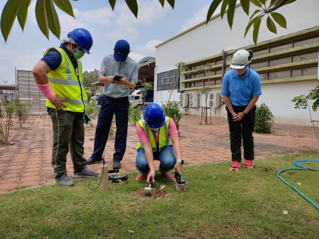 Measurement of possible radiation contamination