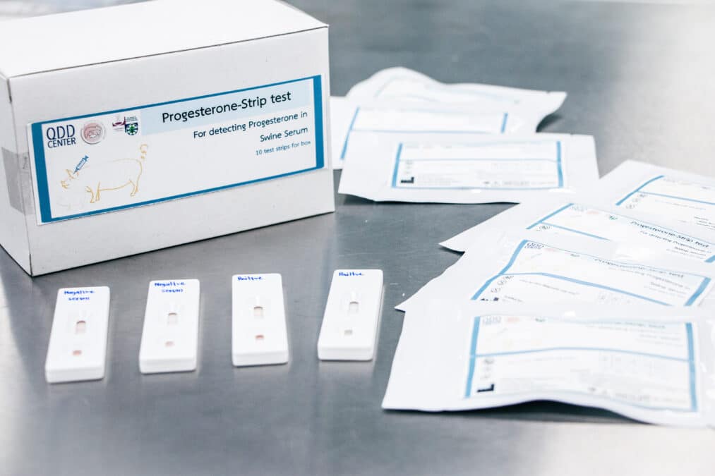 Progesterone Strip Test for Detecting Progesterone in Swine Serum