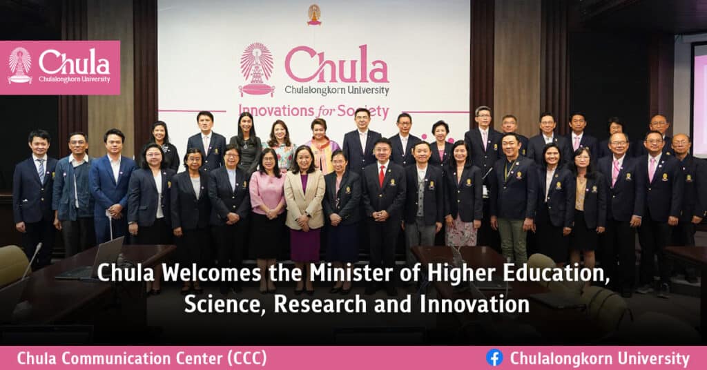Chula-Welcomes-the-Minister-of-Higher-Education,-Science,-Research-and-Innovation
