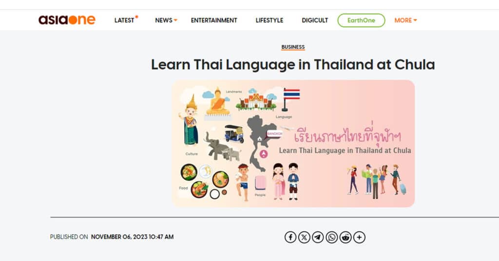 AsiaOne-Learn Thai Language in Thailand at Chula