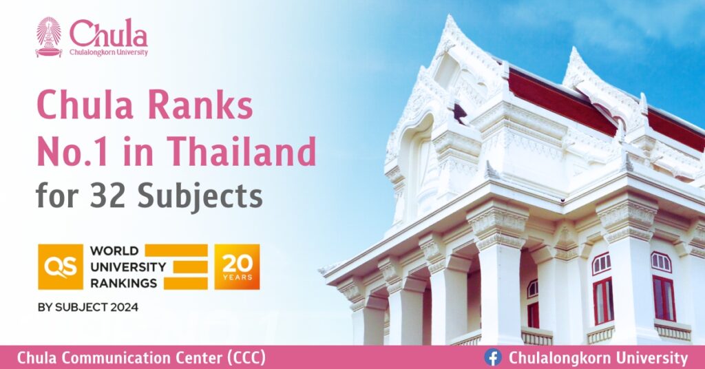 Chula ranked No. 1 in Thailand by QS 2024