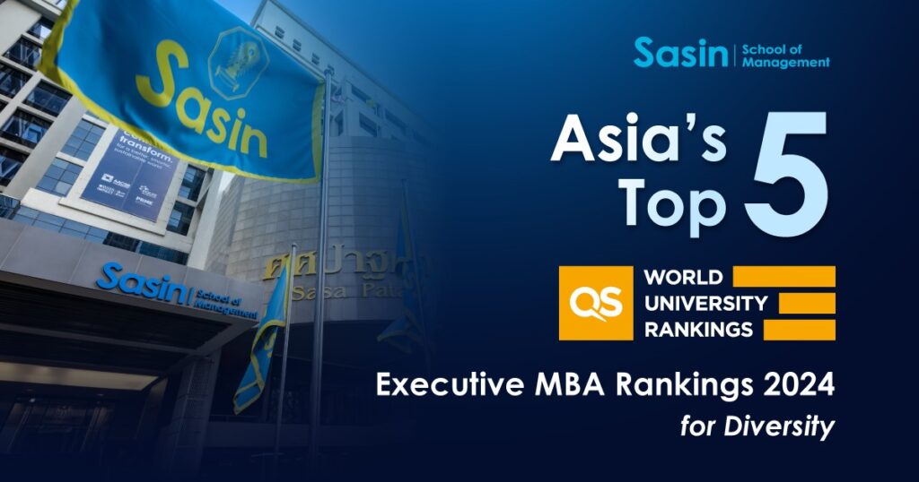 Sasin Scores in the Top Five for Diversity in QS Executive MBA Rankings 2024-Asia Pacific 