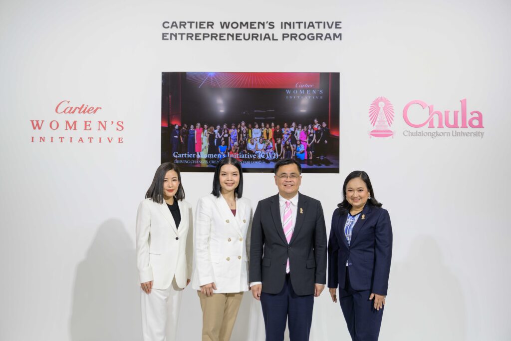 Chulalongkorn University collaborates with Cartier Thailand to launch the “Entrepreneurial Program for the Cartier Women’s Initiative 