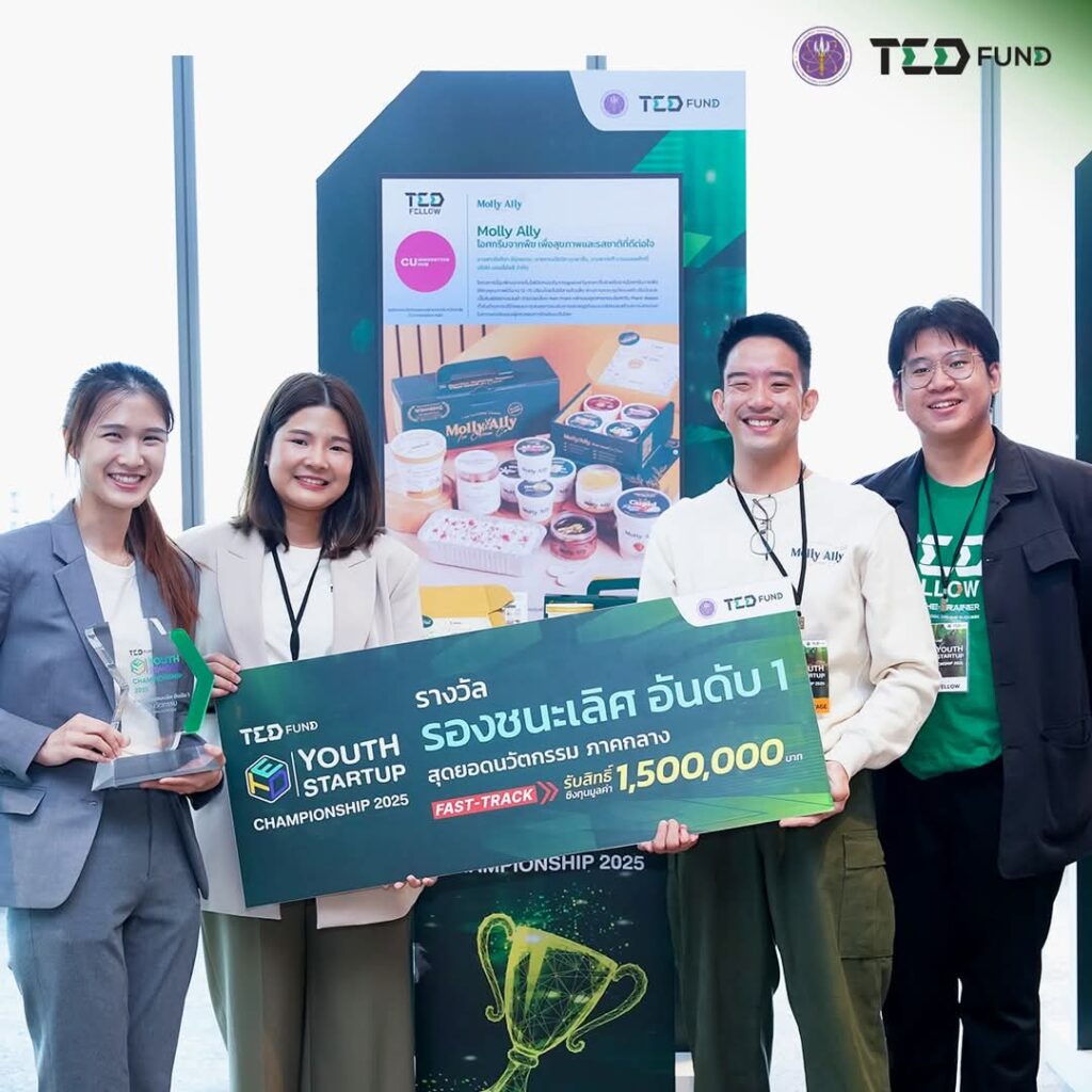 “Molly Ally” Plant-Based Ice Cream from CU Innovation Hub Team Wins 1st Runner-Up at TED Youth Startup Championship 2025