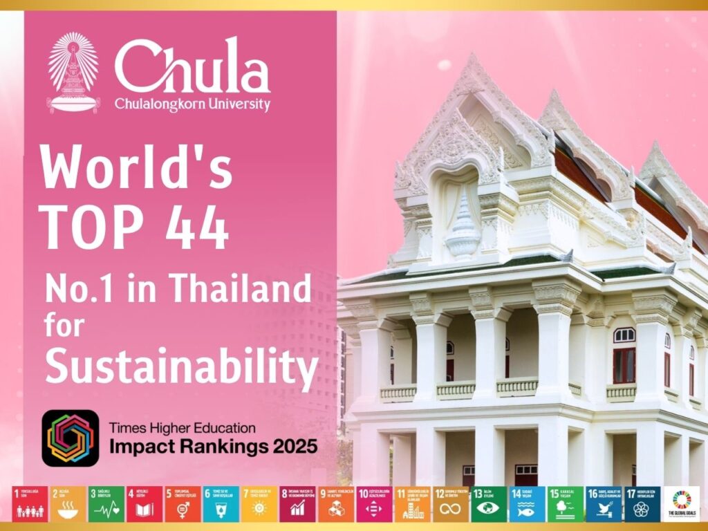 Chula Ranks in the Top 44 Globally for Sustainability in THE Impact Rankings 2025 