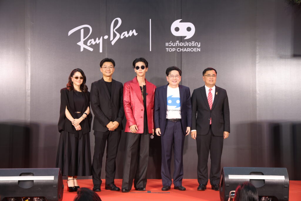 Chula Congratulates Ray-Ban and Top Charoen Executives at Ray-Ban Pop-Up Event, Siam Square 
