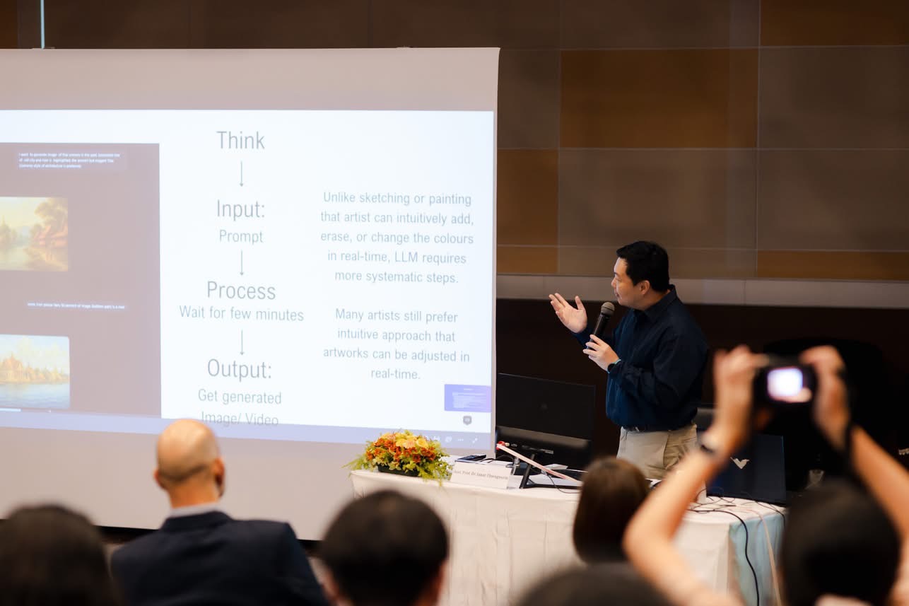 “AI & Artistic ”Innovation”—Chulalongkorn’s 1st AI Symposium on Fine and Applied Arts at Faculty of Fine and Applied Arts 