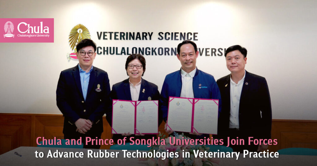 Chula and Prince of Songkla Universities Join Forces to Advance Rubber Technologies in Veterinary Practice 