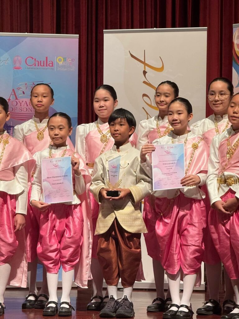 Chula-Darun Choir from Satit Chula Elementary Wins Gold Medal at A Voyage of Songs 2025 