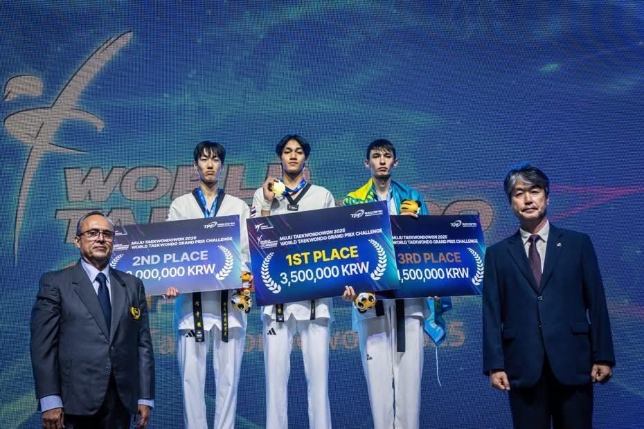 Chula Student Wins Gold at Taekwondo World Grand Prix in South Korea