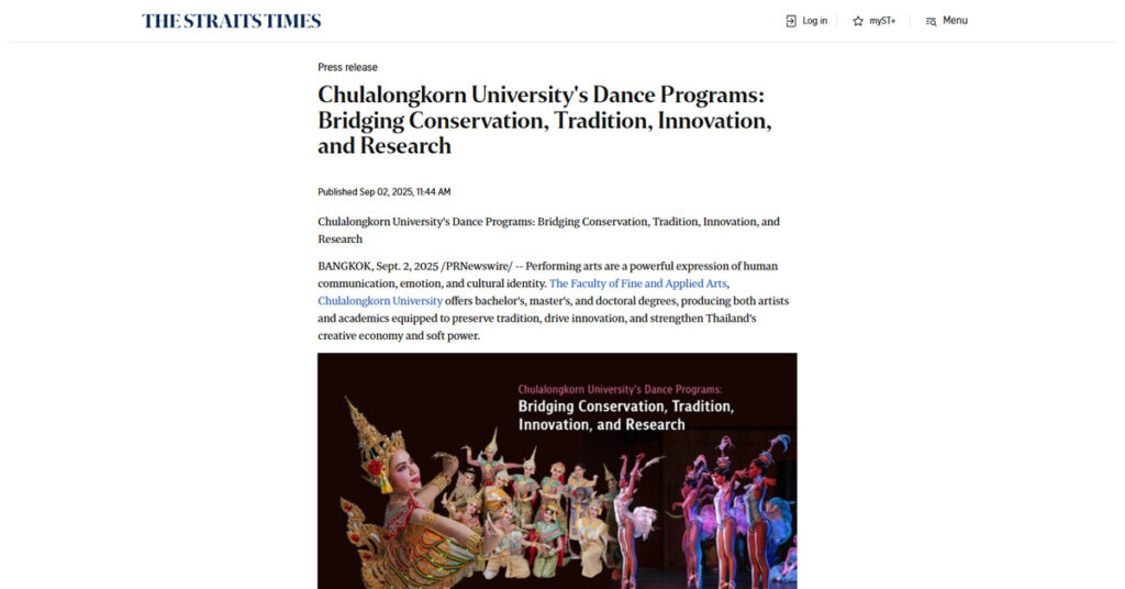 2025-09-The-Straitimes Chula-Dance-Program