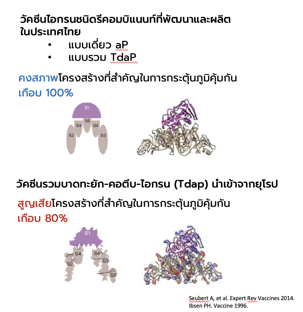 การผลิตวัคซีนโดยใช้วิธี Recombinant Protein ทำให้โครงสร้างของโปรตีนไม่ถูกทำลายโดยสารเคมี