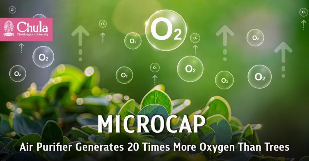 MICROCAP, an algae-based oxygen generator that removes CO₂ and Purifies Indoor Air 