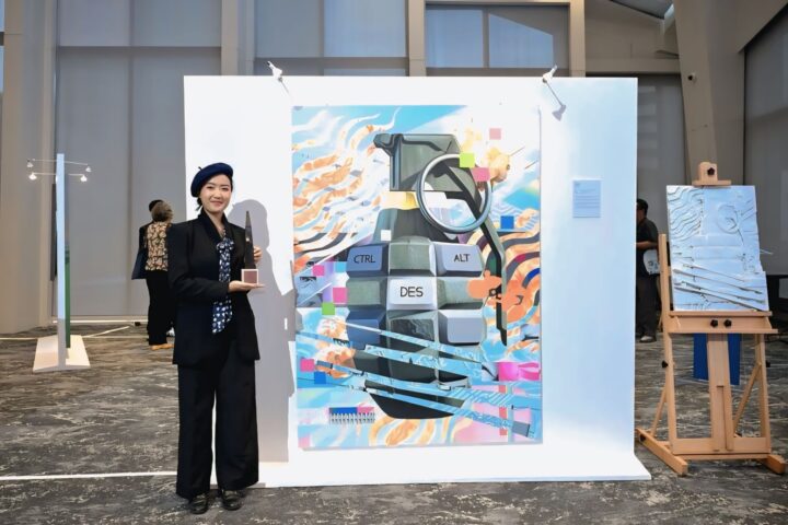 Miss Thanyapat Manasarakun, a fourth-year student at the Department of Visual Arts, Faculty of Fine and Applied Arts, Chulalongkorn University