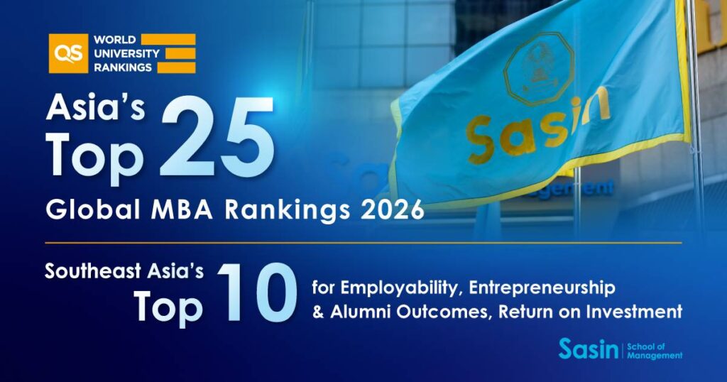 QS Global MBA Rankings 2026: Chula’s Sasin Achieves Asia Top 25 