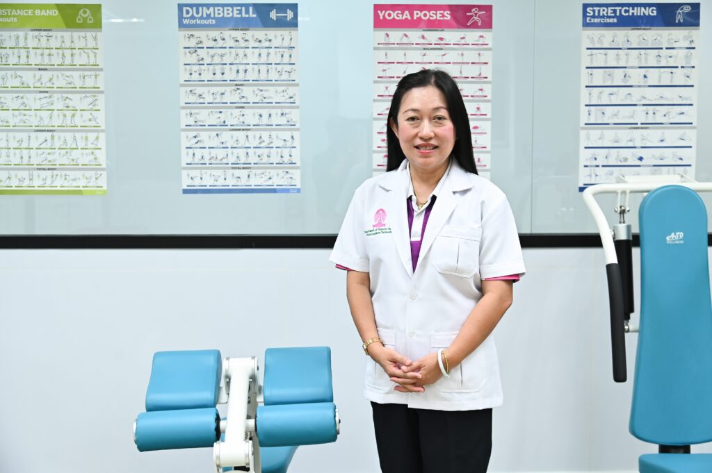 ผศ. ภูษิตา บริสุทธิกุล อาจารย์ประจำภาควิชากายภาพบำบัด คณะสหเวชศาสตร์ จุฬาฯ