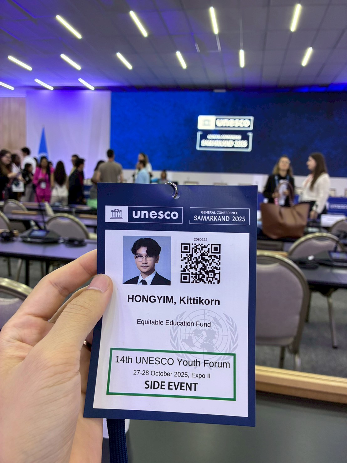 Mr. Kittikorn Hongyim, a doctoral student in the International Program in Educational Leadership and Administration, Department of Education Policy, Management, and Leadership, Faculty of Education, Chulalongkorn University