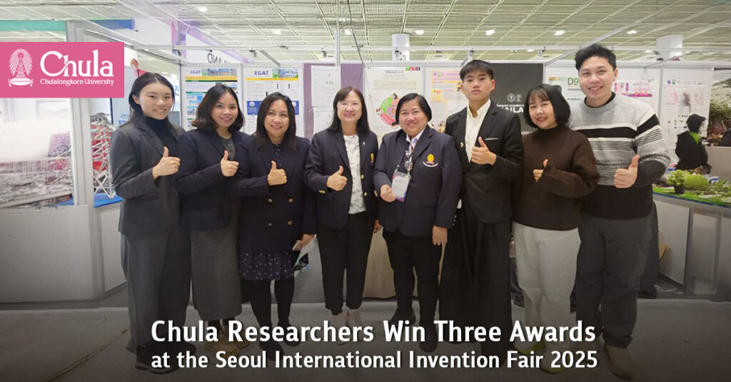 Chula Researchers Win Three Awards at the Seoul International Invention Fair 2025 