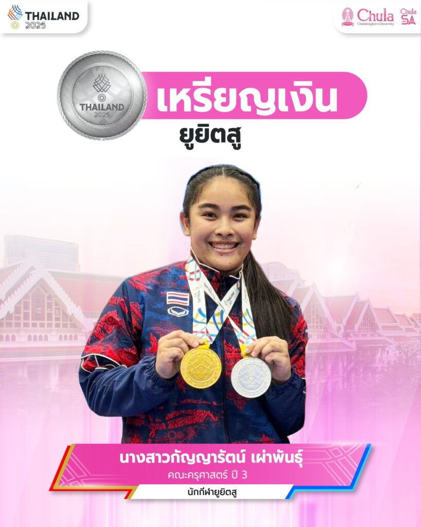 Miss Kanyarat Phaophan 
3rd year student, Faculty of Education,
Jiu-Jitsu (Duo Show)
