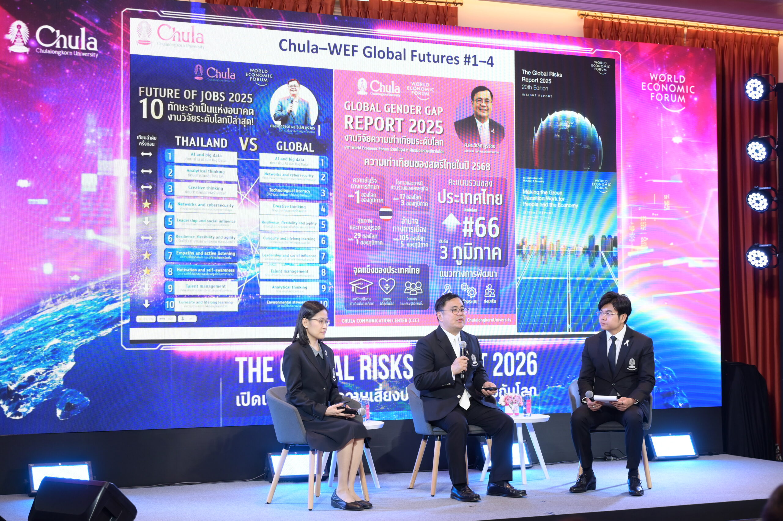 Chula Presents The Global Risks Report 2026 Based on Joint Research with the World Economic Forum, Highlighting Thailand’s Predominantly Economic Risks While Global Concerns Focus on Conflict and Climate